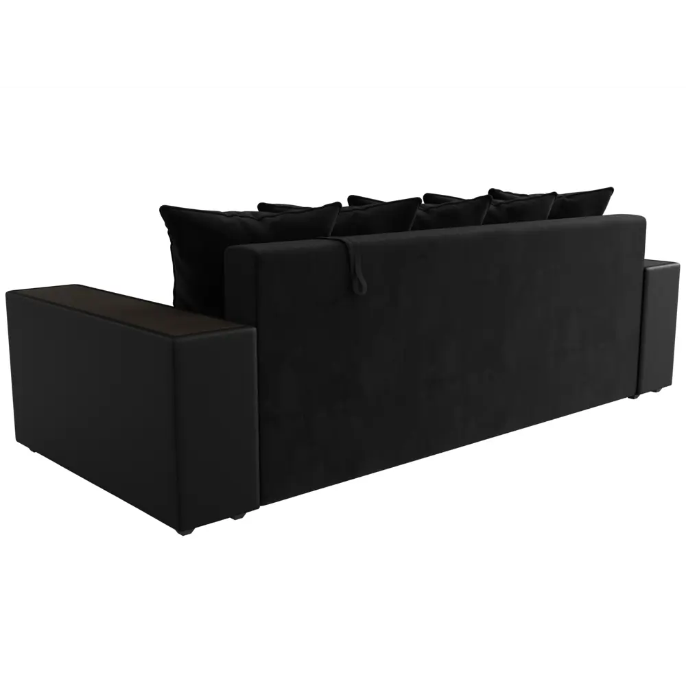 Фото 5 Диван раскладной Лига диванов 110575_спб 240x96x109 см велюр цвет черный/черный Фото 5 Диван раскладной Лига диванов 110575_спб 240x96x109 см велюр цвет черный/черный