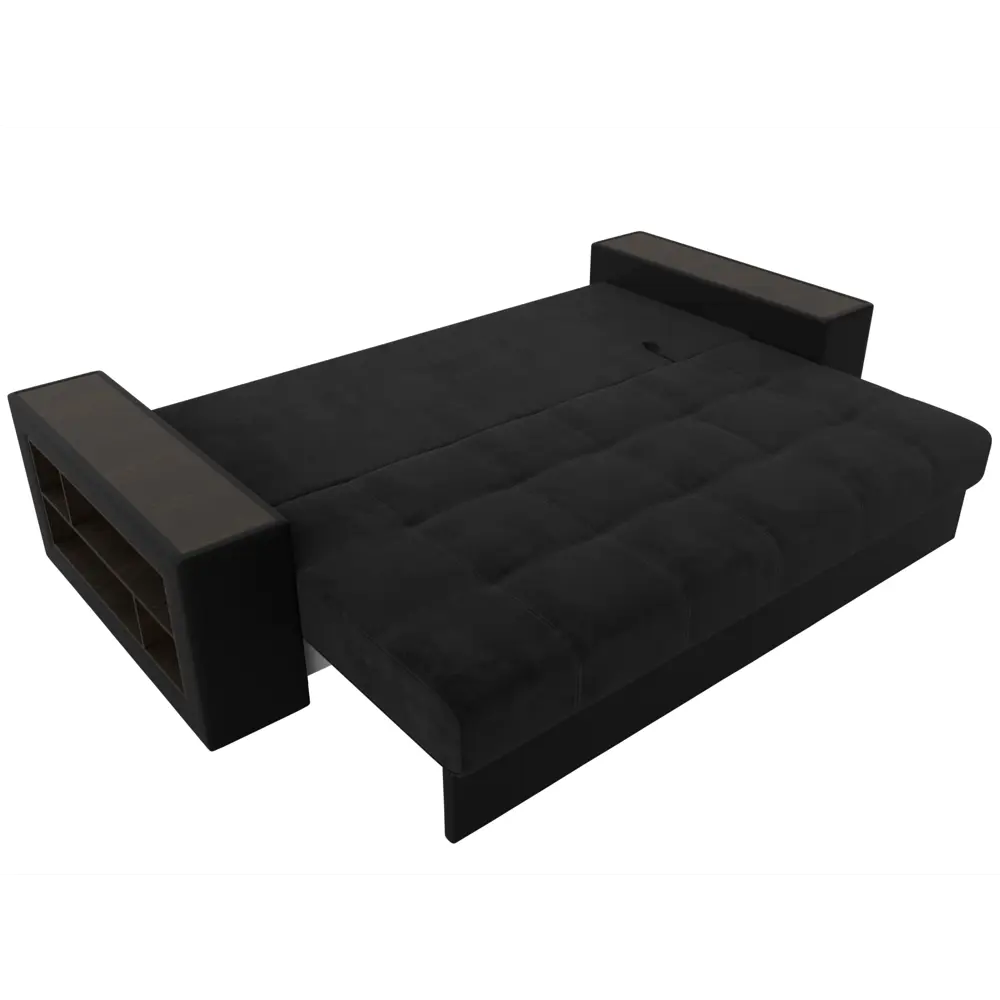 Фото 8 Диван раскладной Лига диванов 110575_спб 240x96x109 см велюр цвет черный/черный Фото 8 Диван раскладной Лига диванов 110575_спб 240x96x109 см велюр цвет черный/черный