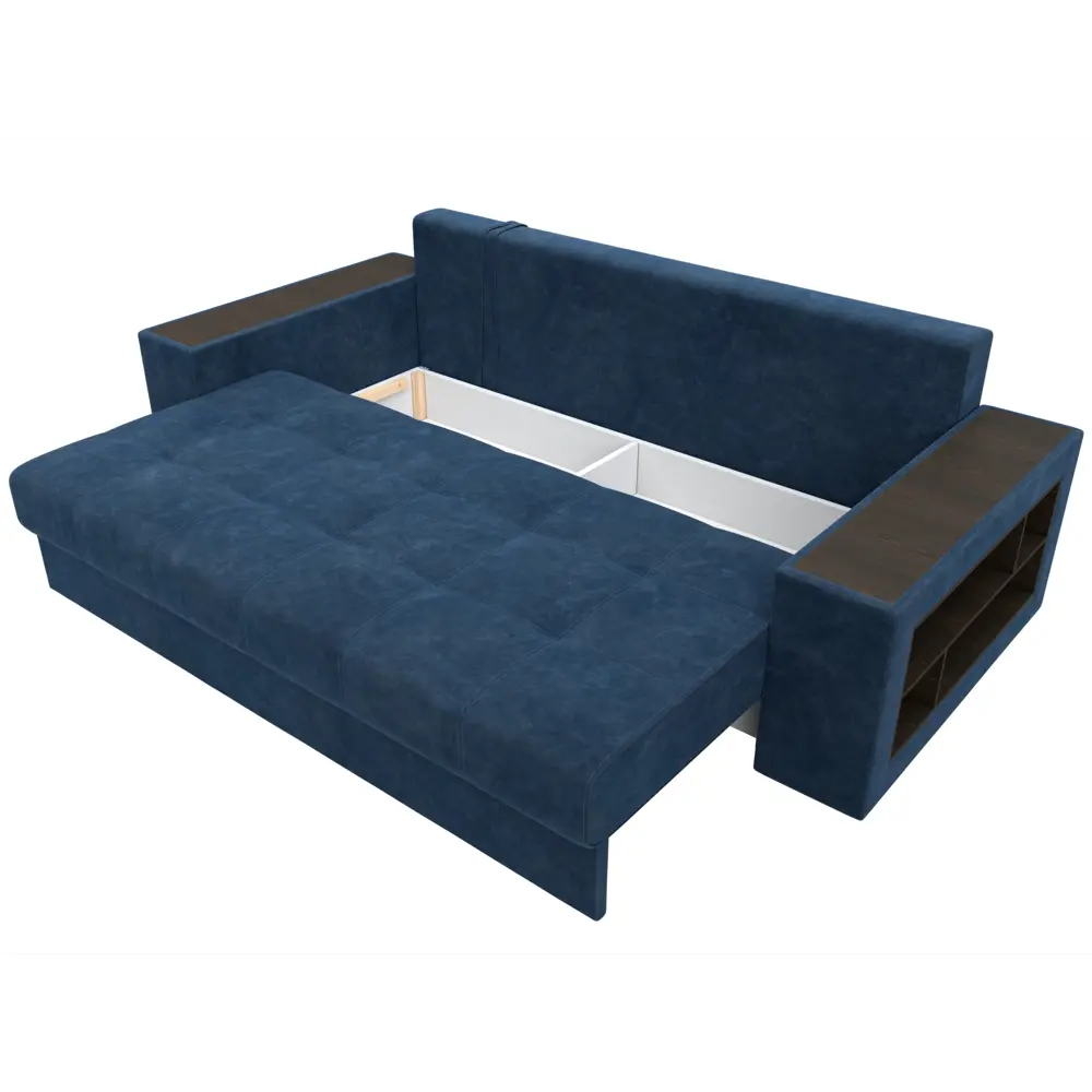 Фото 7 Диван раскладной Лига диванов 126462_спб 240x96x109 см велюр цвет brut 11 синий Фото 7 Диван раскладной Лига диванов 126462_спб 240x96x109 см велюр цвет brut 11 синий
