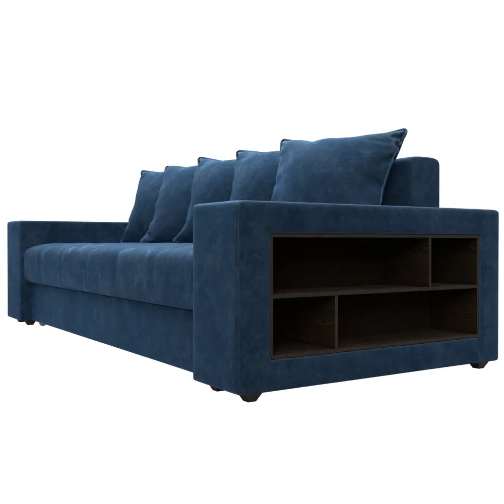 Фото 4 Диван раскладной Лига диванов 126462_спб 240x96x109 см велюр цвет brut 11 синий Фото 4 Диван раскладной Лига диванов 126462_спб 240x96x109 см велюр цвет brut 11 синий