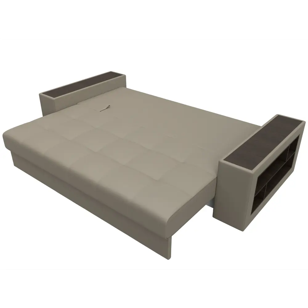 Фото 8 Диван раскладной Лига диванов 126464_спб 240x96x109 см эко-кожа цвет grifon 04 бежевый