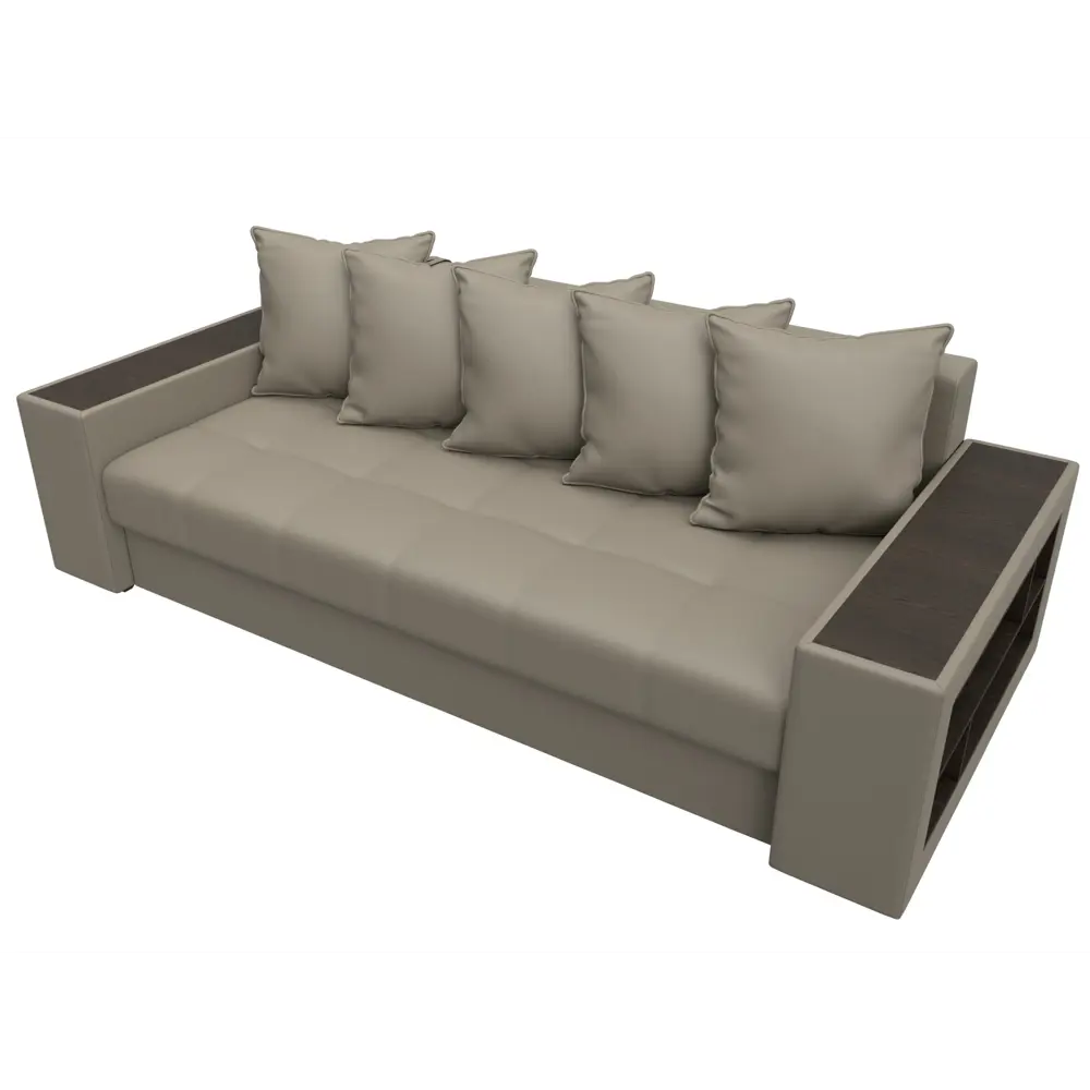 Фото 6 Диван раскладной Лига диванов 126464_спб 240x96x109 см эко-кожа цвет grifon 04 бежевый