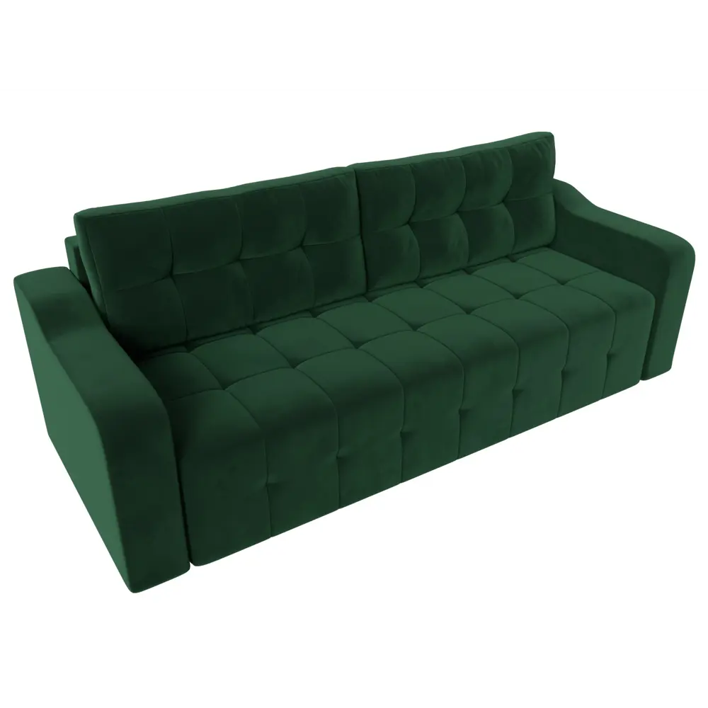 Фото 6 Диван раскладной Лига диванов 233x91x99 см велюр цвет зеленый
