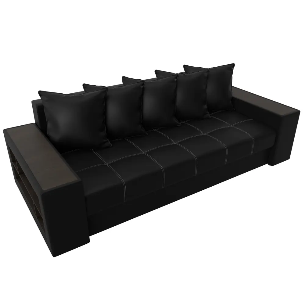 Фото 6 Диван раскладной Лига диванов 31509_спб 240x96x109 см эко-кожа цвет черный Фото 6 Диван раскладной Лига диванов 31509_спб 240x96x109 см эко-кожа цвет черный