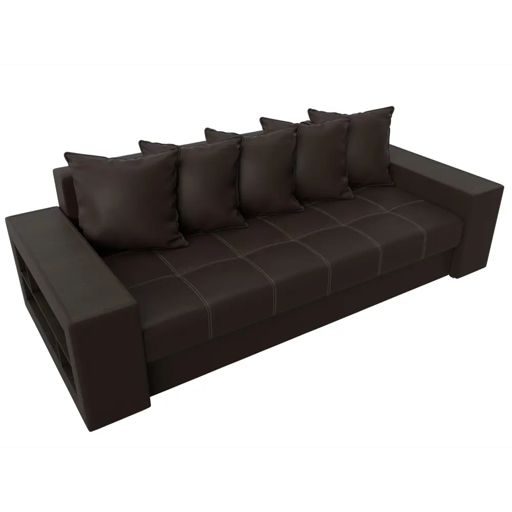 Фото 6 Диван раскладной Лига диванов 31508_спб 240x96x109 см эко-кожа цвет коричневый Фото 6 Диван раскладной Лига диванов 31508_спб 240x96x109 см эко-кожа цвет коричневый