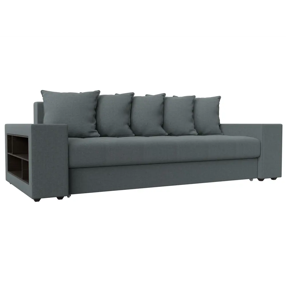 Фото Диван раскладной Лига диванов 124057L_спб 240x96x109 см рогожка цвет амур 07 серый Фото Диван раскладной Лига диванов 124057L_спб 240x96x109 см рогожка цвет амур 07 серый