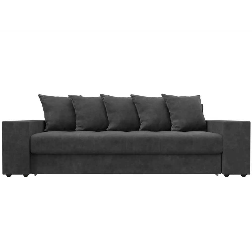 Фото 2 Диван раскладной Лига диванов 126460_спб 240x96x109 см велюр цвет brut 16 темно-серый