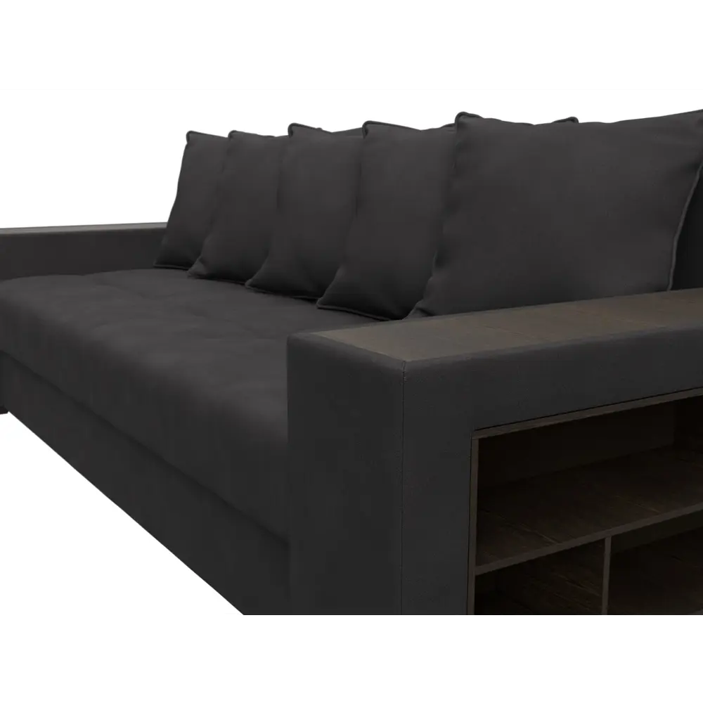 Фото 3 Диван раскладной Лига диванов 126475_спб 240x96x109 см замша цвет joly 08 коричневый Фото 3 Диван раскладной Лига диванов 126475_спб 240x96x109 см замша цвет joly 08 коричневый