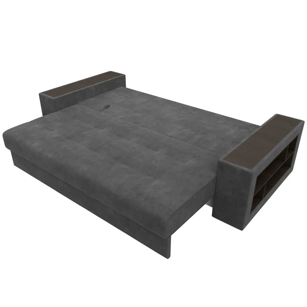 Фото 8 Диван раскладной Лига диванов 126460_спб 240x96x109 см велюр цвет brut 16 темно-серый