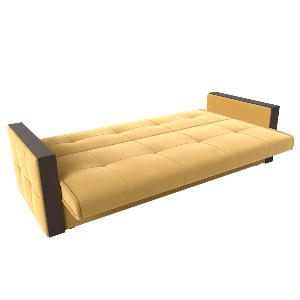 Фото 7 Диван раскладной Лига диванов 210x87x80 см вельвет цвет желтый