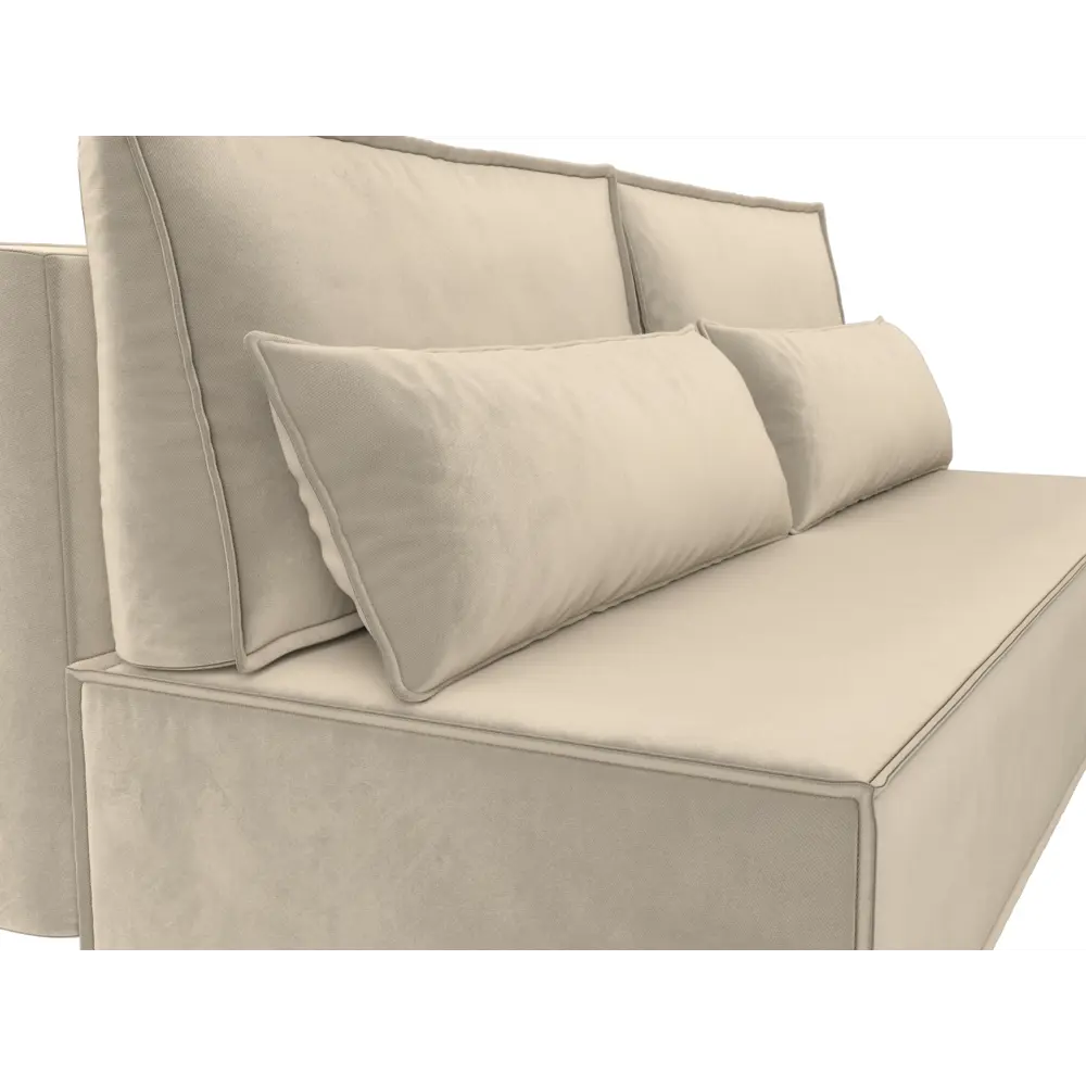 Фото 4 Диван раскладной Лига диванов 202x102x92 см вельвет цвет бежевый