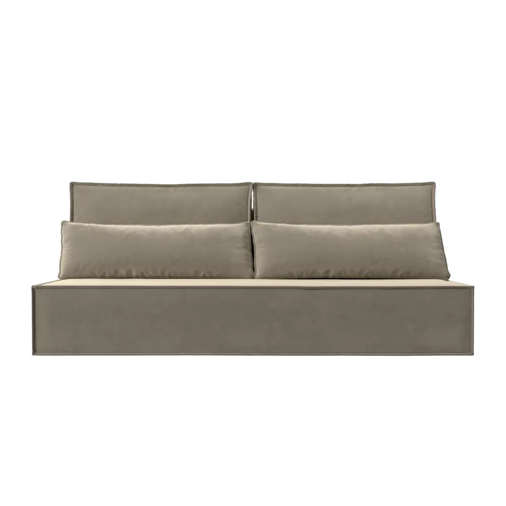 Фото 6 Диван раскладной Лига диванов 202x102x92 см вельвет цвет бежевый