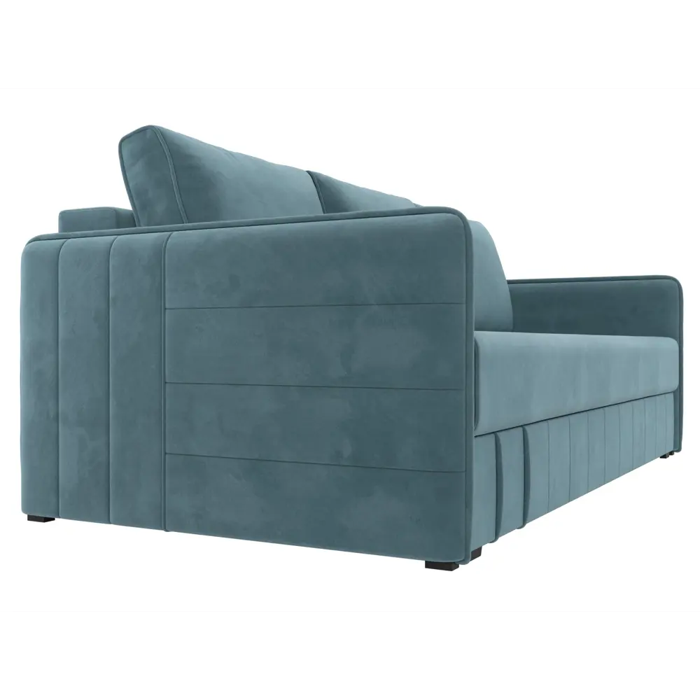 Фото 4 Диван раскладной Лига диванов 204x90x105 см велюр цвет бирюзовый