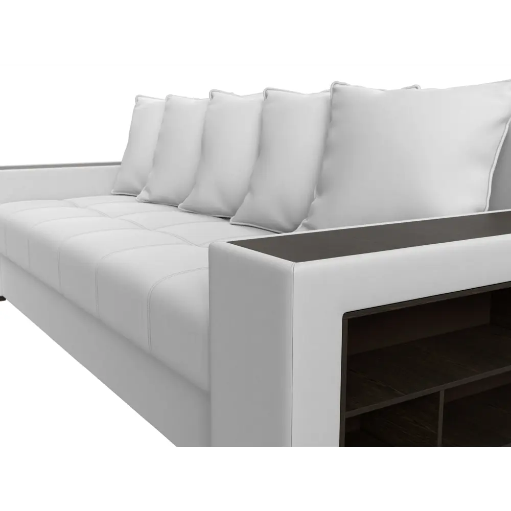 Фото 3 Диван раскладной Лига диванов 31507R_спб 240x96x109 см эко-кожа цвет белый Фото 3 Диван раскладной Лига диванов 31507R_спб 240x96x109 см эко-кожа цвет белый