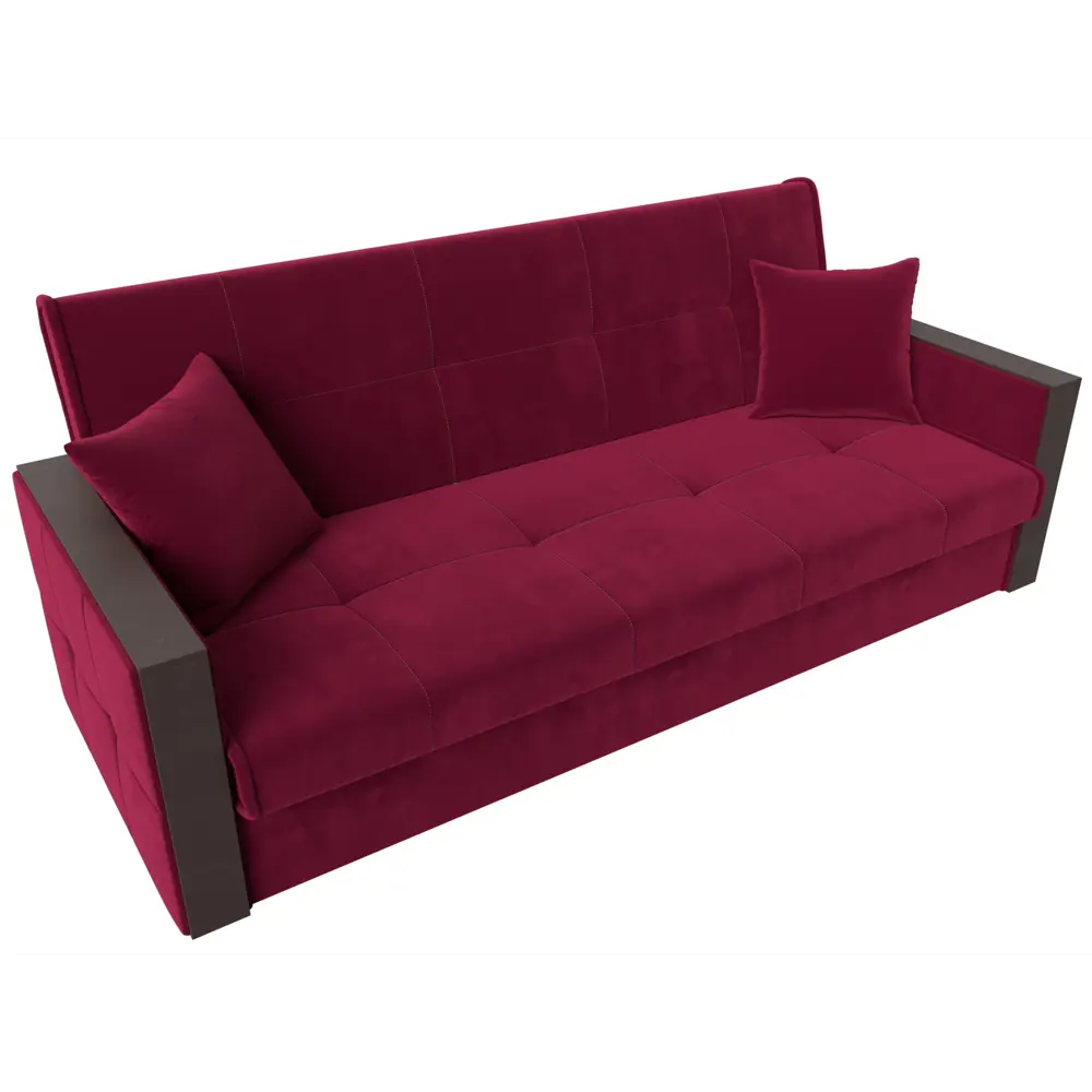Фото 2 Диван раскладной Лига диванов 210x87x80 см вельвет цвет бордовый Фото 2 Диван раскладной Лига диванов 210x87x80 см вельвет цвет бордовый