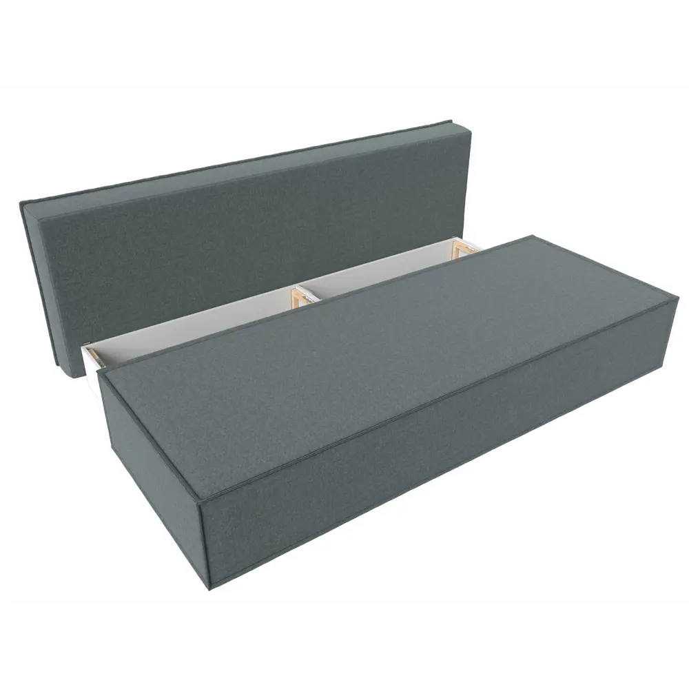 Фото 7 Диван раскладной Лига диванов 202x102x92 см рогожка цвет амур 07 серый