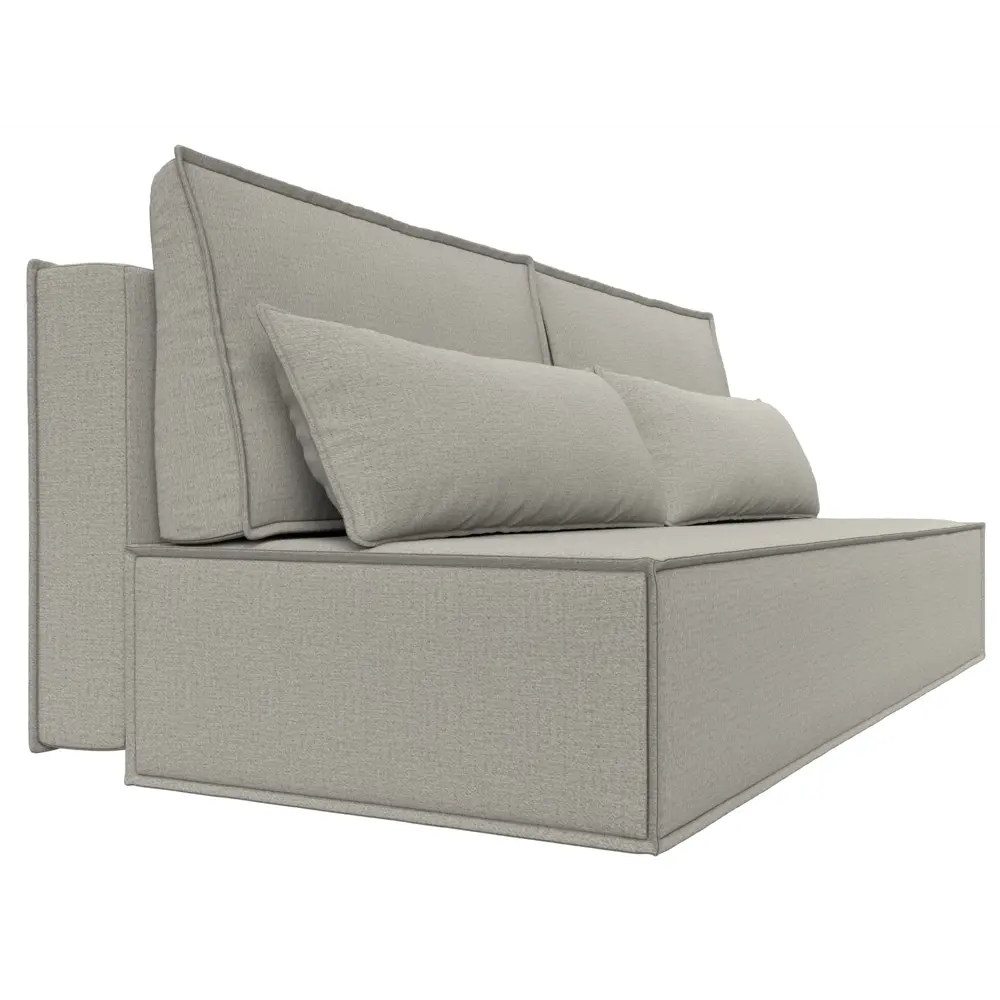 Фото 4 Диван раскладной Лига диванов 202x102x92 см рогожка цвет амур 02 бежевый