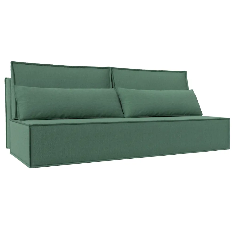 Фото Диван раскладной Лига диванов 202x102x92 см рогожка цвет амур 11 зеленый