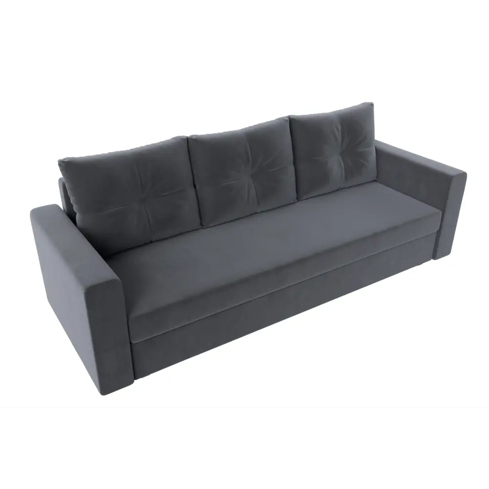 Фото 6 Диван раскладной Лига диванов 121182_спб 220x90x80 см велюр цвет серый Фото 6 Диван раскладной Лига диванов 121182_спб 220x90x80 см велюр цвет серый