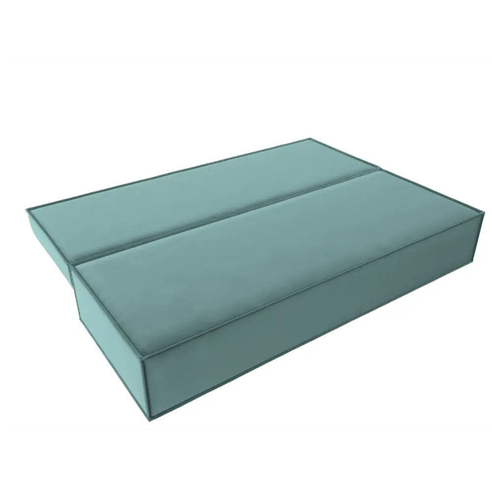 Фото 8 Диван раскладной Лига диванов 202x102x92 см велюр цвет бирюзовый