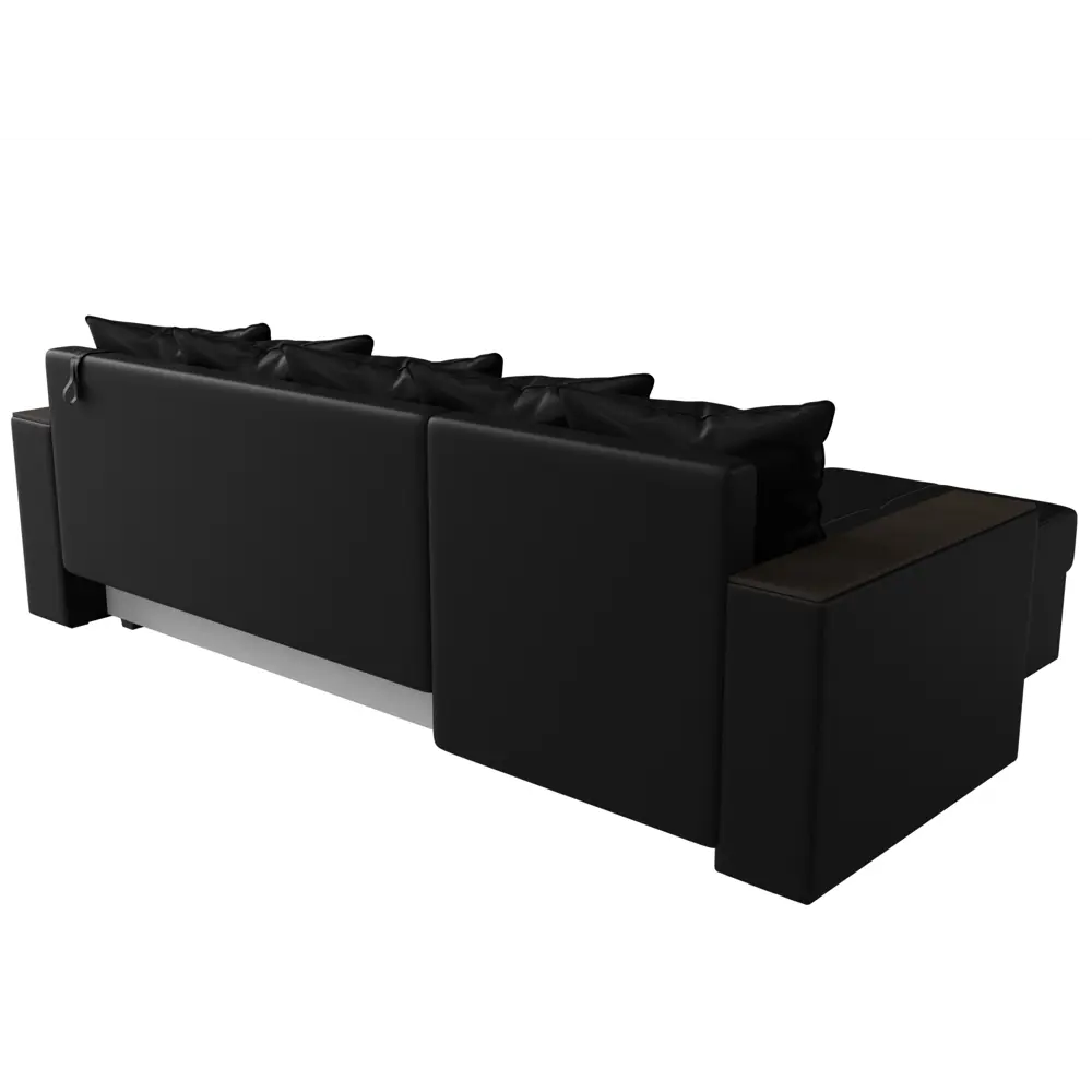 Фото 5 Диван раскладной Лига диванов 114201L_спб 236x85x140 см эко-кожа цвет черный Фото 5 Диван раскладной Лига диванов 114201L_спб 236x85x140 см эко-кожа цвет черный