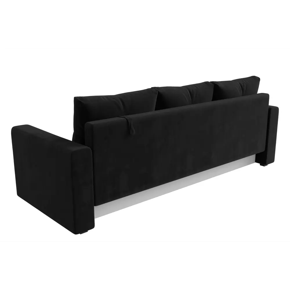 Фото 5 Диван раскладной Лига диванов 121184_спб 220x90x80 см велюр цвет черный Фото 5 Диван раскладной Лига диванов 121184_спб 220x90x80 см велюр цвет черный