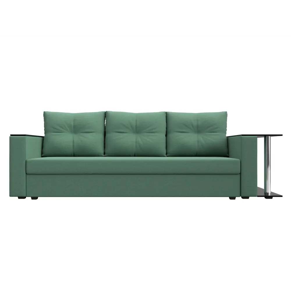 Фото 2 Диван раскладной Лига диванов 126160_спб 230x90x80 см рогожка цвет амур 11 зеленый