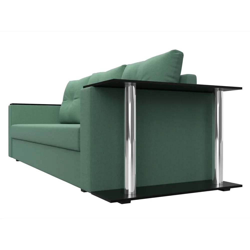 Фото 4 Диван раскладной Лига диванов 126160_спб 230x90x80 см рогожка цвет амур 11 зеленый