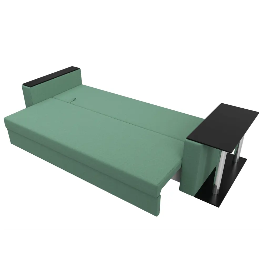 Фото 8 Диван раскладной Лига диванов 126160_спб 230x90x80 см рогожка цвет амур 11 зеленый