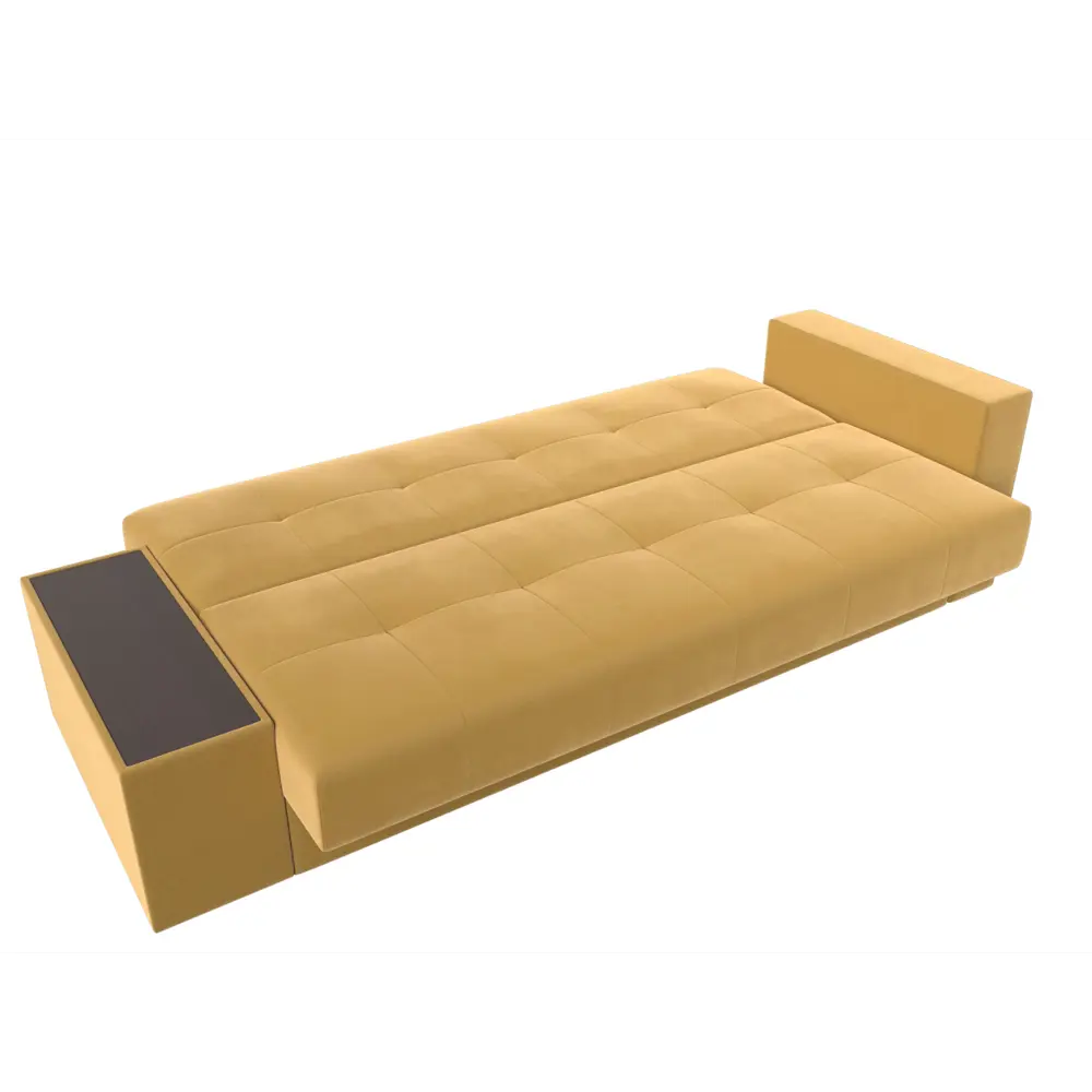 Фото 6 Диван раскладной Лига диванов 118495L_спб 224x90x84 см вельвет цвет желтый/коричневый Фото 6 Диван раскладной Лига диванов 118495L_спб 224x90x84 см вельвет цвет желтый/коричневый