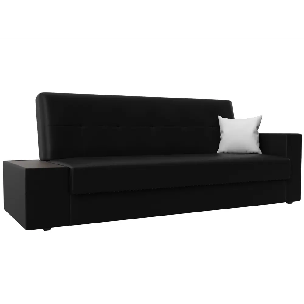 Фото Диван раскладной Лига диванов 118544L_спб 224x90x84 см эко-кожа цвет черный/белый Фото Диван раскладной Лига диванов 118544L_спб 224x90x84 см эко-кожа цвет черный/белый