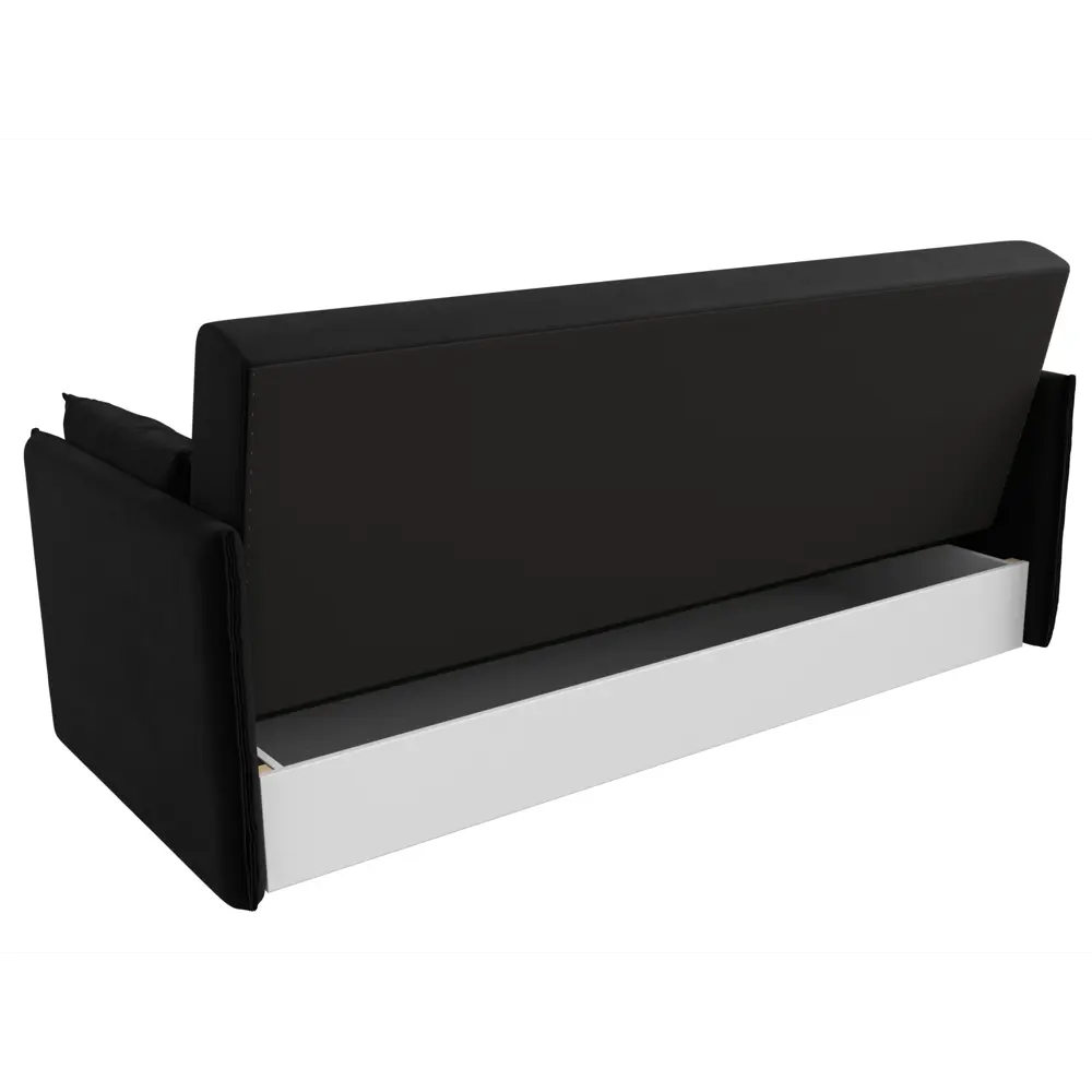 Фото 8 Диван раскладной Лига диванов 192x90x83 см вельвет цвет черный Фото 8 Диван раскладной Лига диванов 192x90x83 см вельвет цвет черный