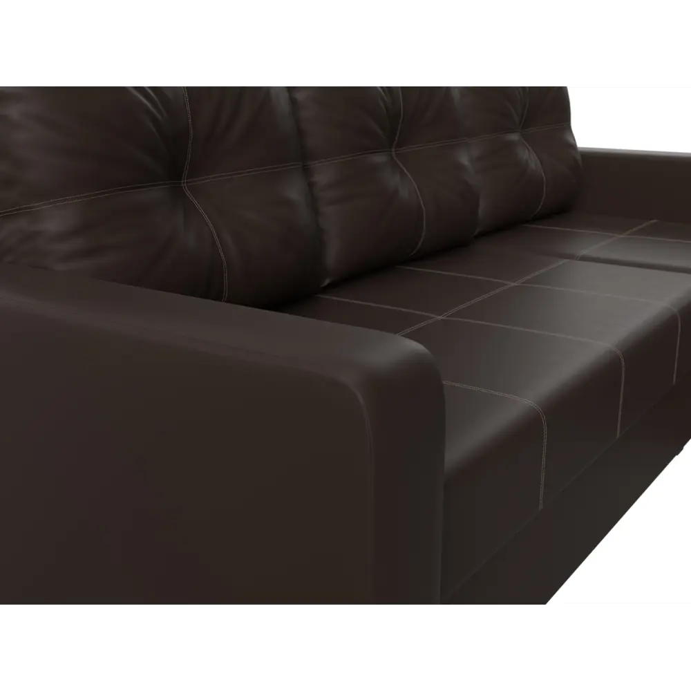 Фото 3 Диван раскладной Лига диванов 117742_спб 226x85x140 см эко-кожа цвет коричневый Фото 3 Диван раскладной Лига диванов 117742_спб 226x85x140 см эко-кожа цвет коричневый