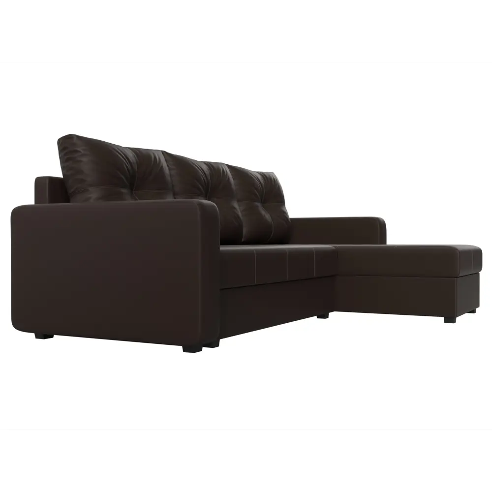 Фото 4 Диван раскладной Лига диванов 117742_спб 226x85x140 см эко-кожа цвет коричневый Фото 4 Диван раскладной Лига диванов 117742_спб 226x85x140 см эко-кожа цвет коричневый