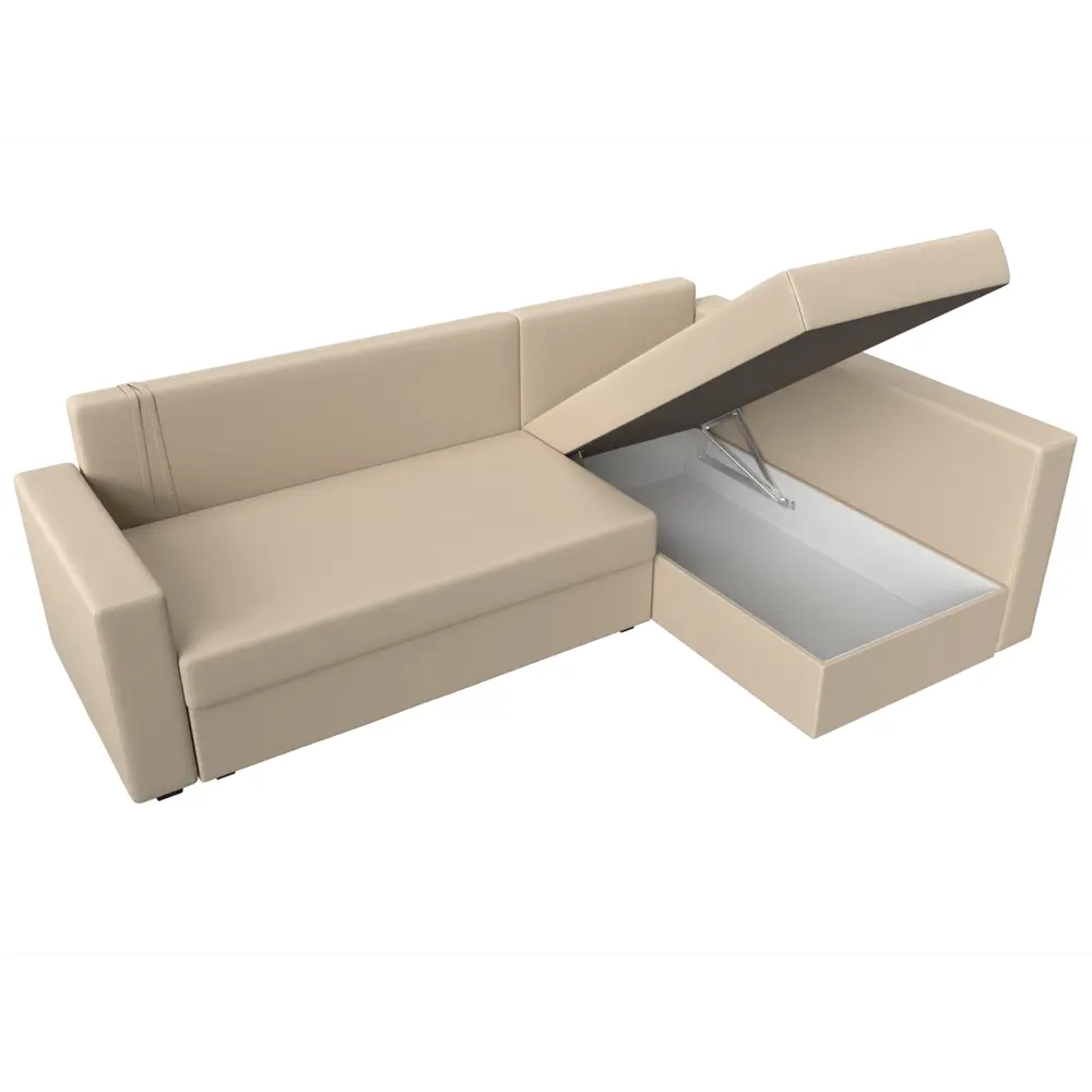 Фото 9 Диван раскладной Лига диванов 112543_спб 226x90x140 см эко-кожа цвет бежевый Фото 9 Диван раскладной Лига диванов 112543_спб 226x90x140 см эко-кожа цвет бежевый