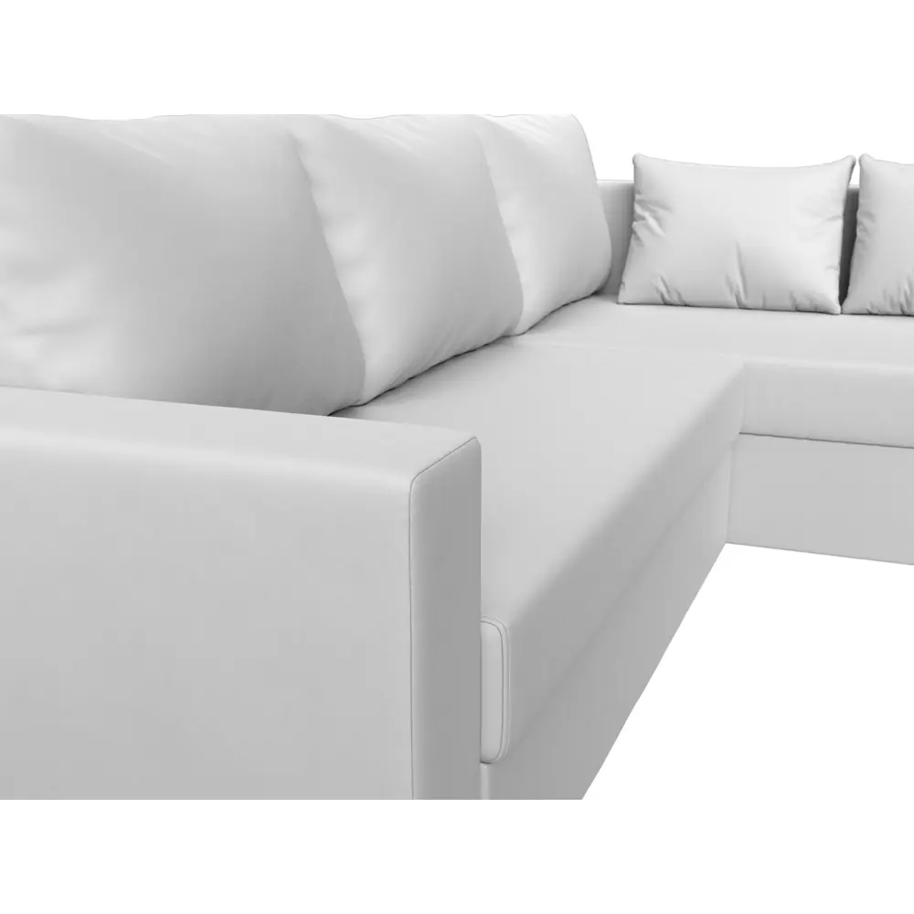 Фото 3 Диван раскладной Лига диванов 112542_спб 226x90x140 см эко-кожа цвет белый Фото 3 Диван раскладной Лига диванов 112542_спб 226x90x140 см эко-кожа цвет белый