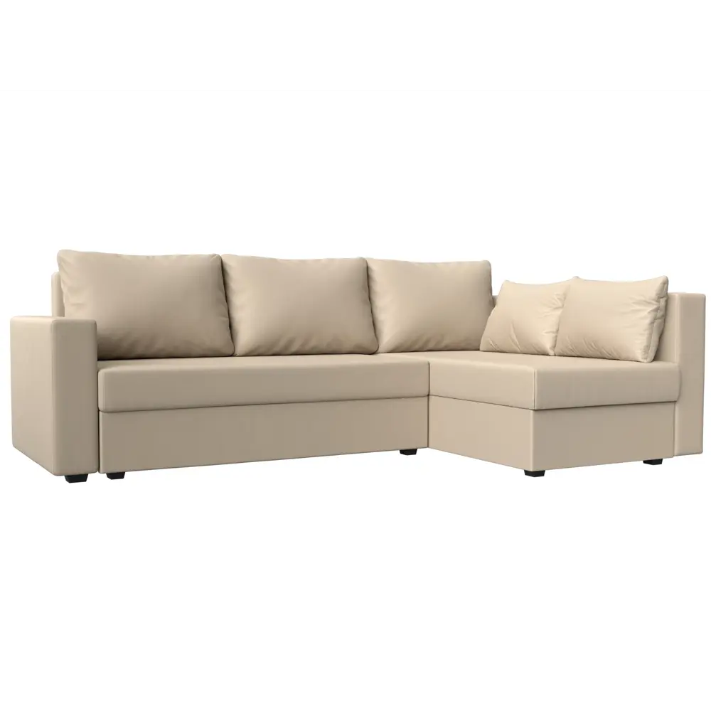 Фото Диван раскладной Лига диванов 112543_спб 226x90x140 см эко-кожа цвет бежевый Фото Диван раскладной Лига диванов 112543_спб 226x90x140 см эко-кожа цвет бежевый