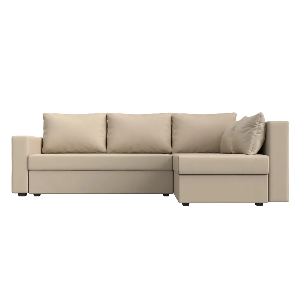 Фото 2 Диван раскладной Лига диванов 112543_спб 226x90x140 см эко-кожа цвет бежевый Фото 2 Диван раскладной Лига диванов 112543_спб 226x90x140 см эко-кожа цвет бежевый