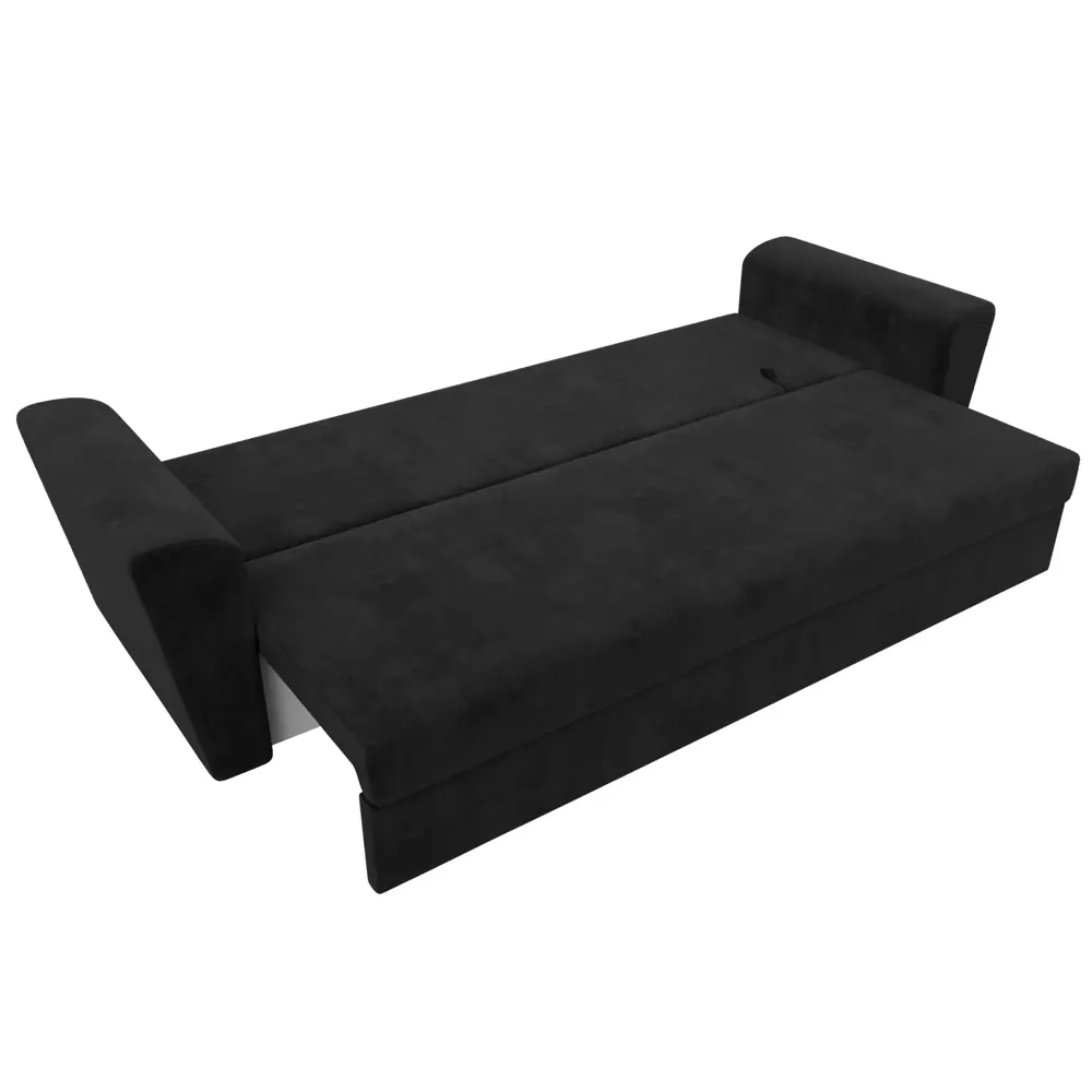 Фото 8 Диван раскладной Лига диванов 112433_спб 230x90x80 см велюр цвет черный Фото 8 Диван раскладной Лига диванов 112433_спб 230x90x80 см велюр цвет черный