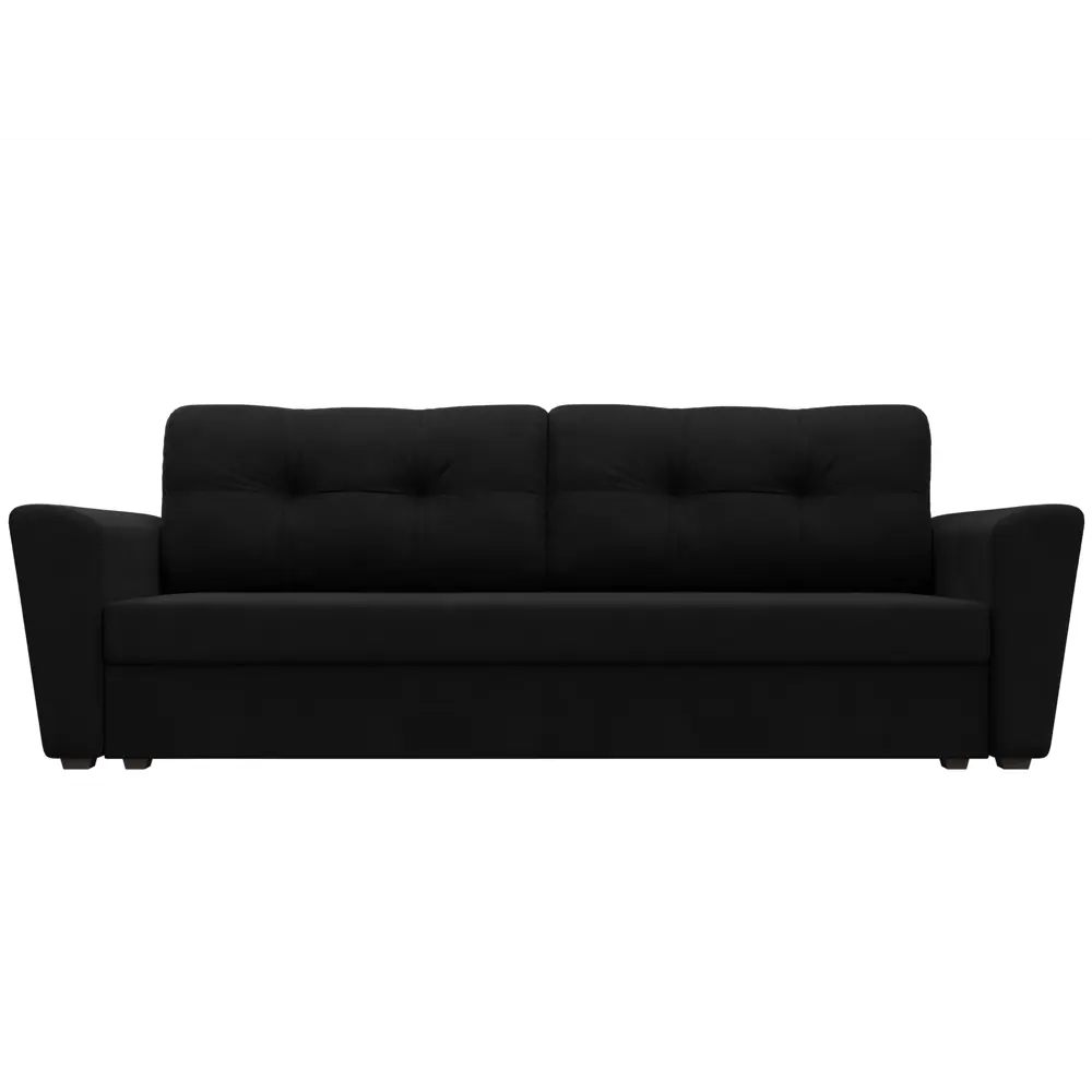 Фото 2 Диван раскладной Лига диванов 112442_спб 230x90x80 см вельвет цвет черный Фото 2 Диван раскладной Лига диванов 112442_спб 230x90x80 см вельвет цвет черный