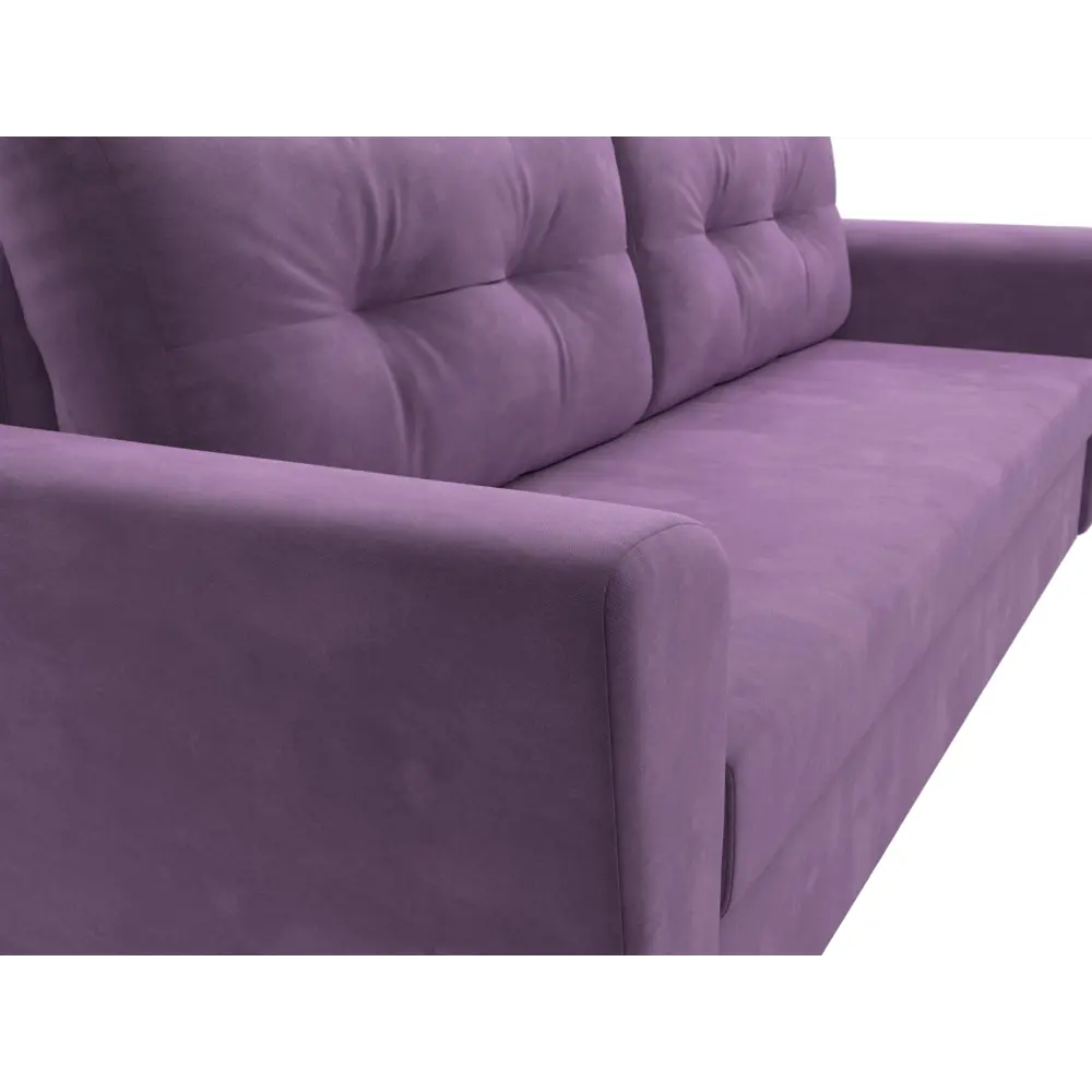 Фото 3 Диван раскладной Лига диванов 112440_спб 230x90x80 см вельвет цвет сиреневый Фото 3 Диван раскладной Лига диванов 112440_спб 230x90x80 см вельвет цвет сиреневый