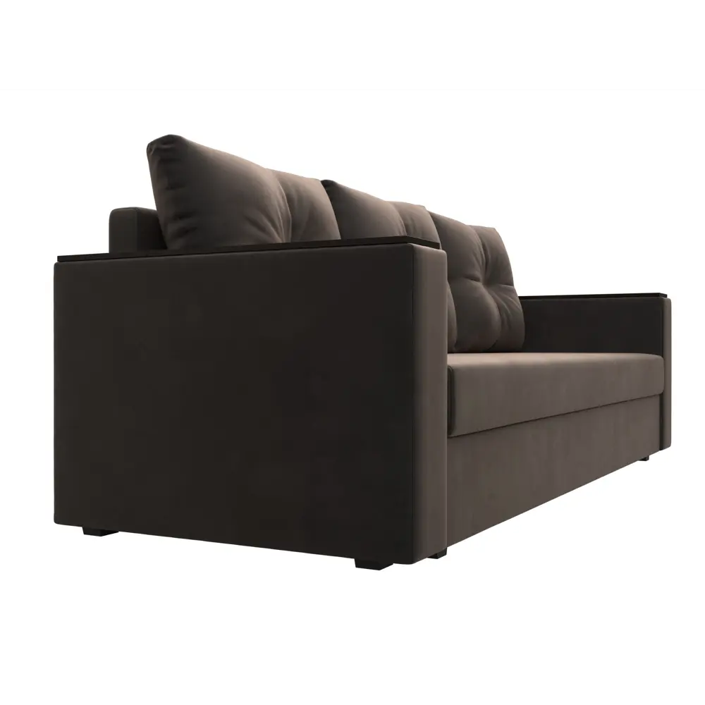 Фото 4 Диван раскладной Лига диванов 112639_спб 220x90x80 см велюр цвет коричневый Фото 4 Диван раскладной Лига диванов 112639_спб 220x90x80 см велюр цвет коричневый
