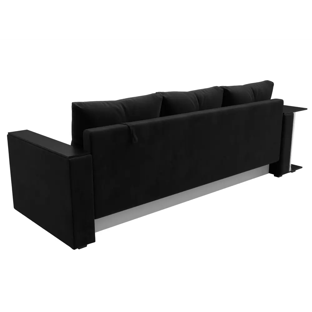 Фото 5 Диван раскладной Лига диванов 112477_спб 230x90x80 см велюр цвет черный Фото 5 Диван раскладной Лига диванов 112477_спб 230x90x80 см велюр цвет черный