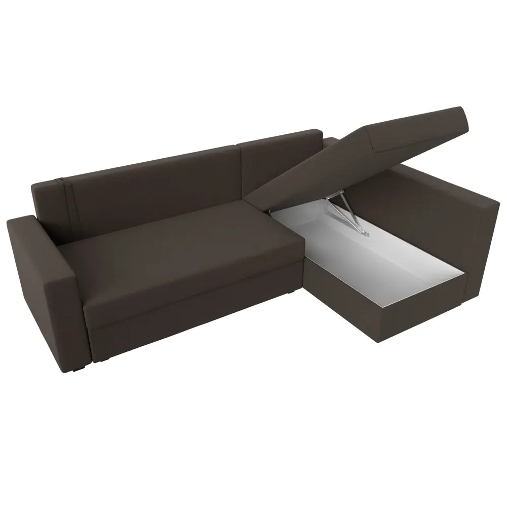 Фото 9 Диван раскладной Лига диванов 121537_спб 226x90x140 см рогожка цвет амур 05 коричневый Фото 9 Диван раскладной Лига диванов 121537_спб 226x90x140 см рогожка цвет амур 05 коричневый