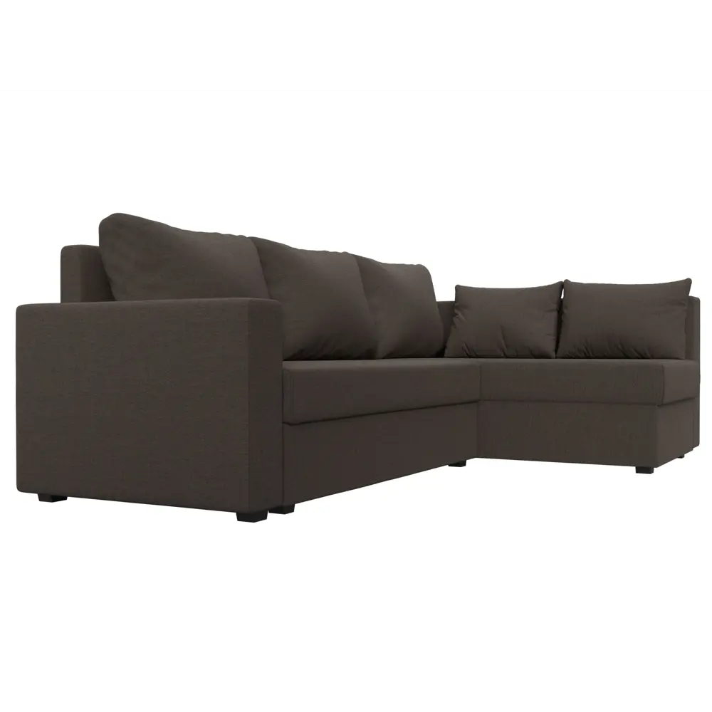 Фото 4 Диван раскладной Лига диванов 121537_спб 226x90x140 см рогожка цвет амур 05 коричневый Фото 4 Диван раскладной Лига диванов 121537_спб 226x90x140 см рогожка цвет амур 05 коричневый