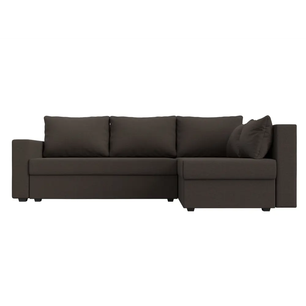 Фото 2 Диван раскладной Лига диванов 121537_спб 226x90x140 см рогожка цвет амур 05 коричневый Фото 2 Диван раскладной Лига диванов 121537_спб 226x90x140 см рогожка цвет амур 05 коричневый