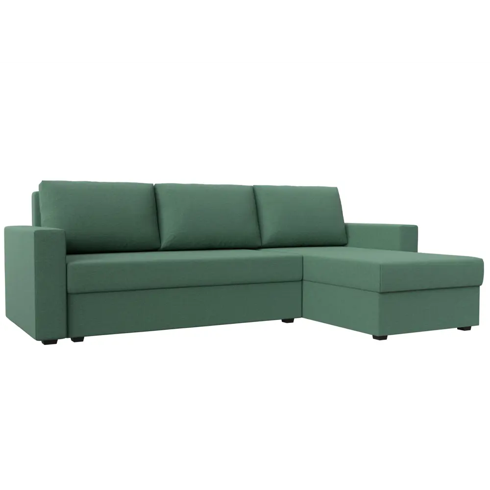 Фото Диван раскладной Лига диванов 121141_спб 227x90x141 см рогожка цвет амур 11 зеленый Фото Диван раскладной Лига диванов 121141_спб 227x90x141 см рогожка цвет амур 11 зеленый