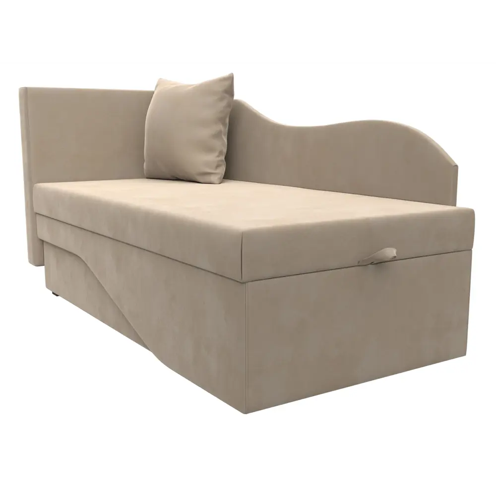 Фото 4 Диван раскладной Лига диванов 126116L_спб 134x70x72 см велюр цвет бежевый Фото 4 Диван раскладной Лига диванов 126116L_спб 134x70x72 см велюр цвет бежевый