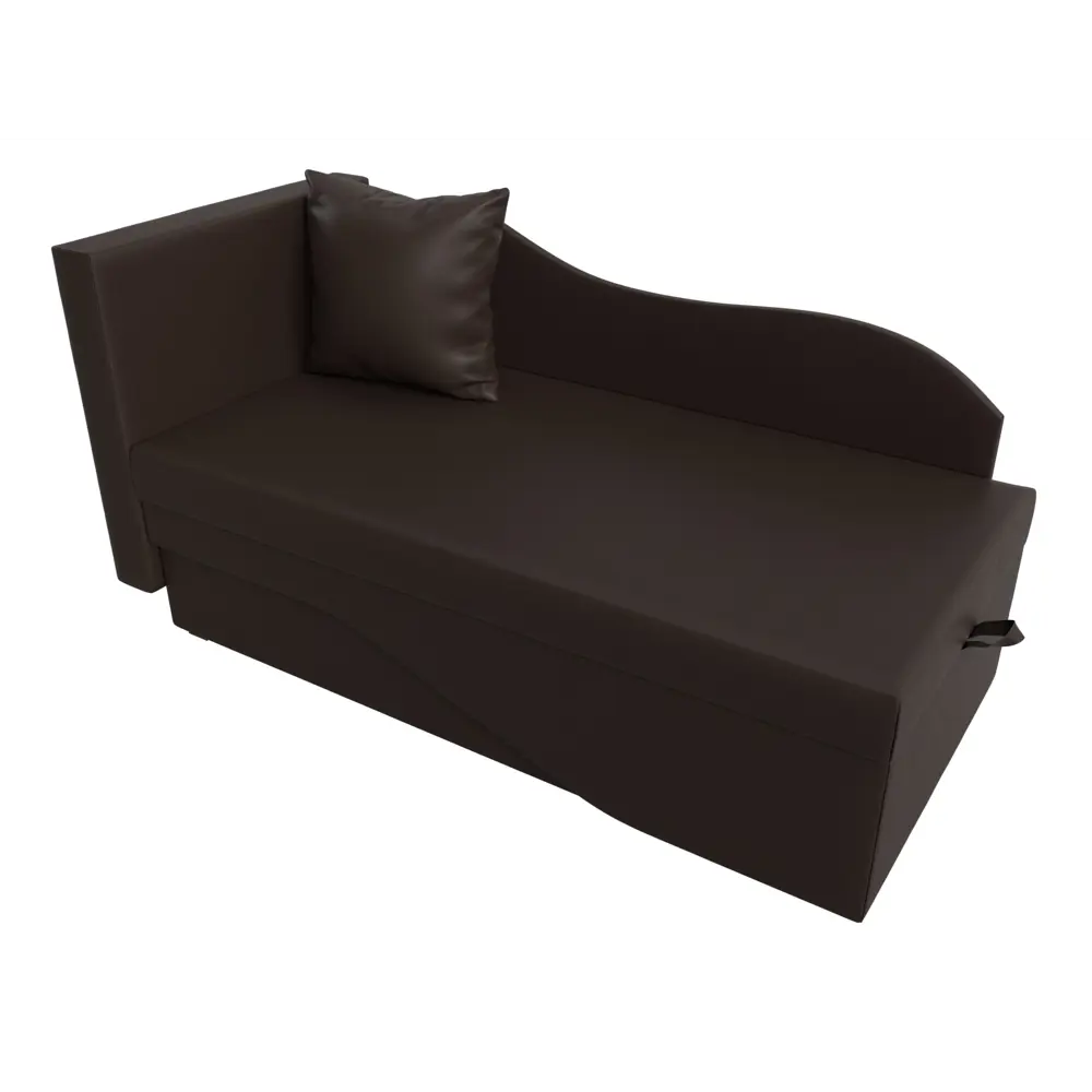 Фото 6 Диван раскладной Лига диванов 28135L_спб 134x70x72 см эко-кожа цвет коричневый Фото 6 Диван раскладной Лига диванов 28135L_спб 134x70x72 см эко-кожа цвет коричневый