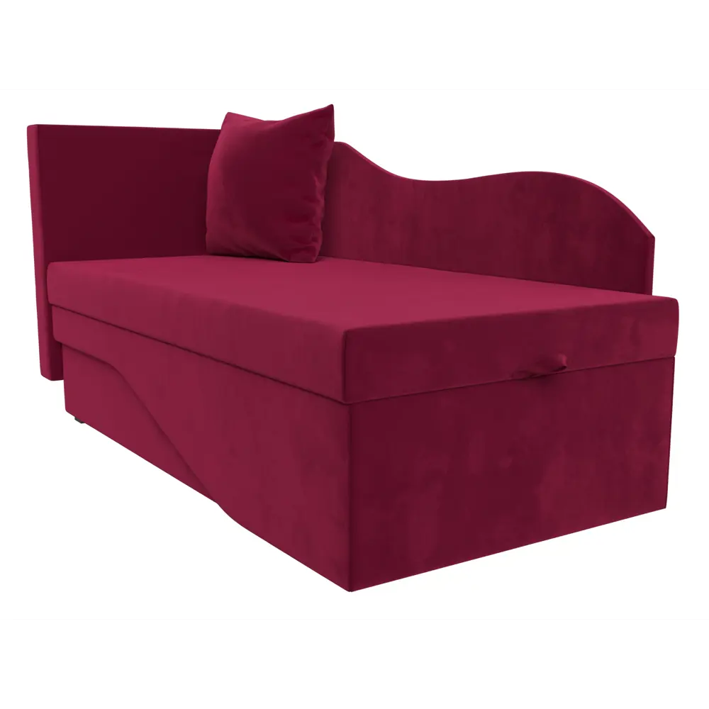 Фото 4 Диван раскладной Лига диванов 28144L_спб 134x70x72 см вельвет цвет бордовый Фото 4 Диван раскладной Лига диванов 28144L_спб 134x70x72 см вельвет цвет бордовый
